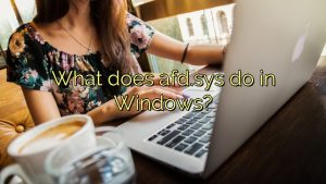 windows afd gives to a thread